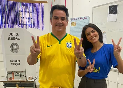 Ciro Nogueira ao lado da filha Eliane