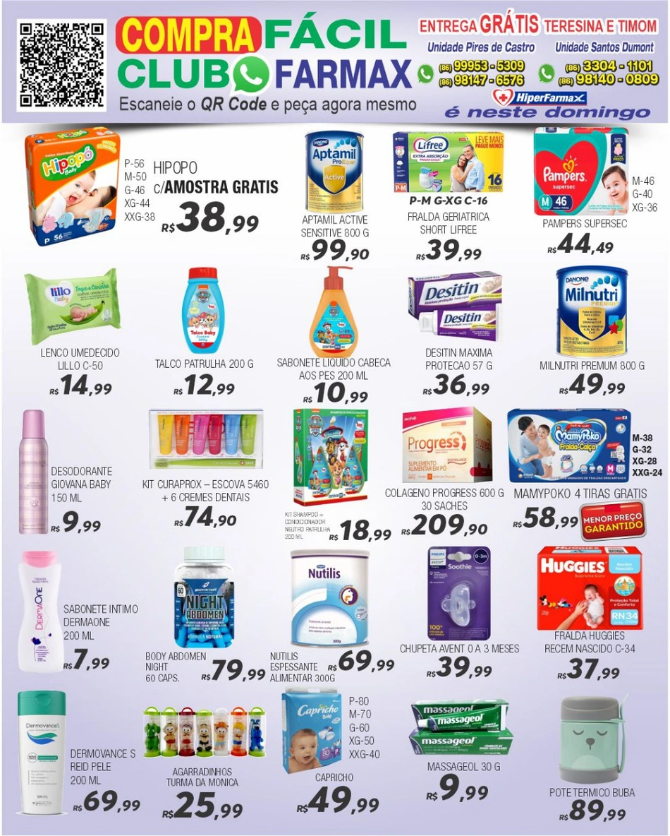 Club Farmax de ofertas com entrega grátis em Teresina e Timon