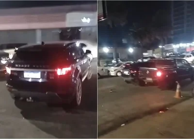 Confusão no trânsito envolvendo Amarok e Range Rover em Teresina