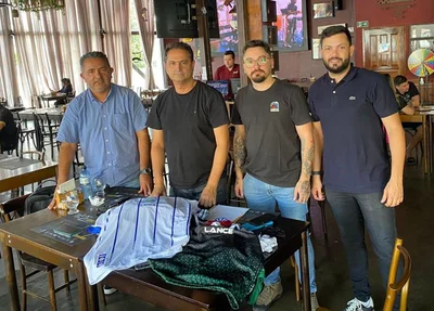 Da esquerda para direita: Edimar Soares, eureliano Barros, Guido Peixoto e Rodger Angelo