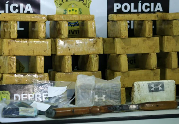 DEPRE apreende 49 tabletes de maconha dentro de ônibus