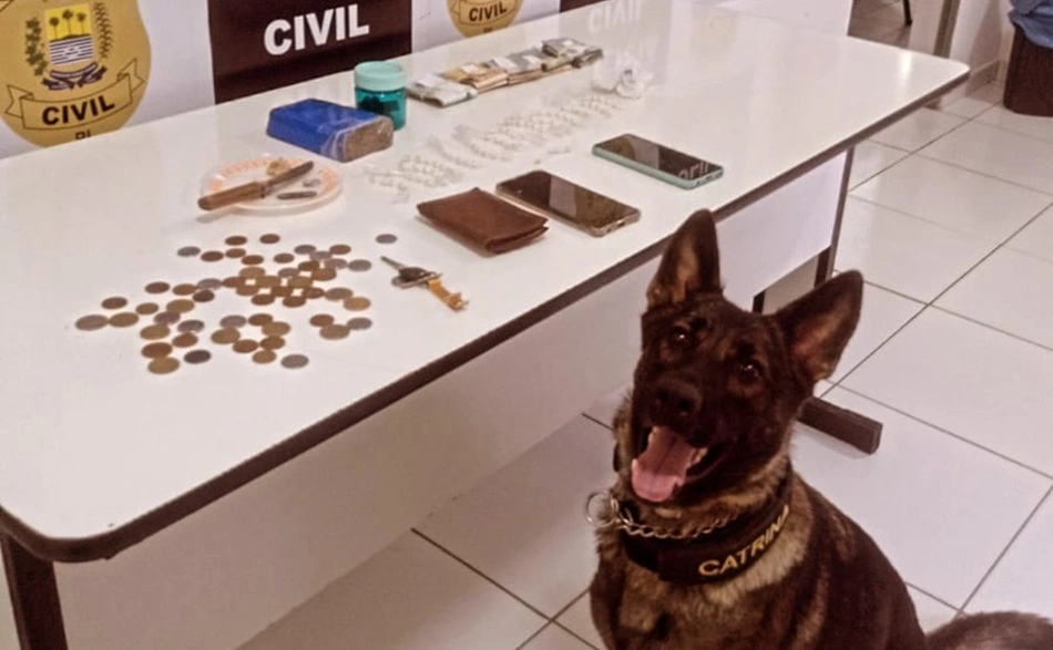 DEPRE contou com o apoio do Núcleo de Operações com Cães