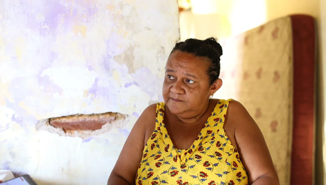 Dona Elisângela Ferreira, mãe de Alderlan