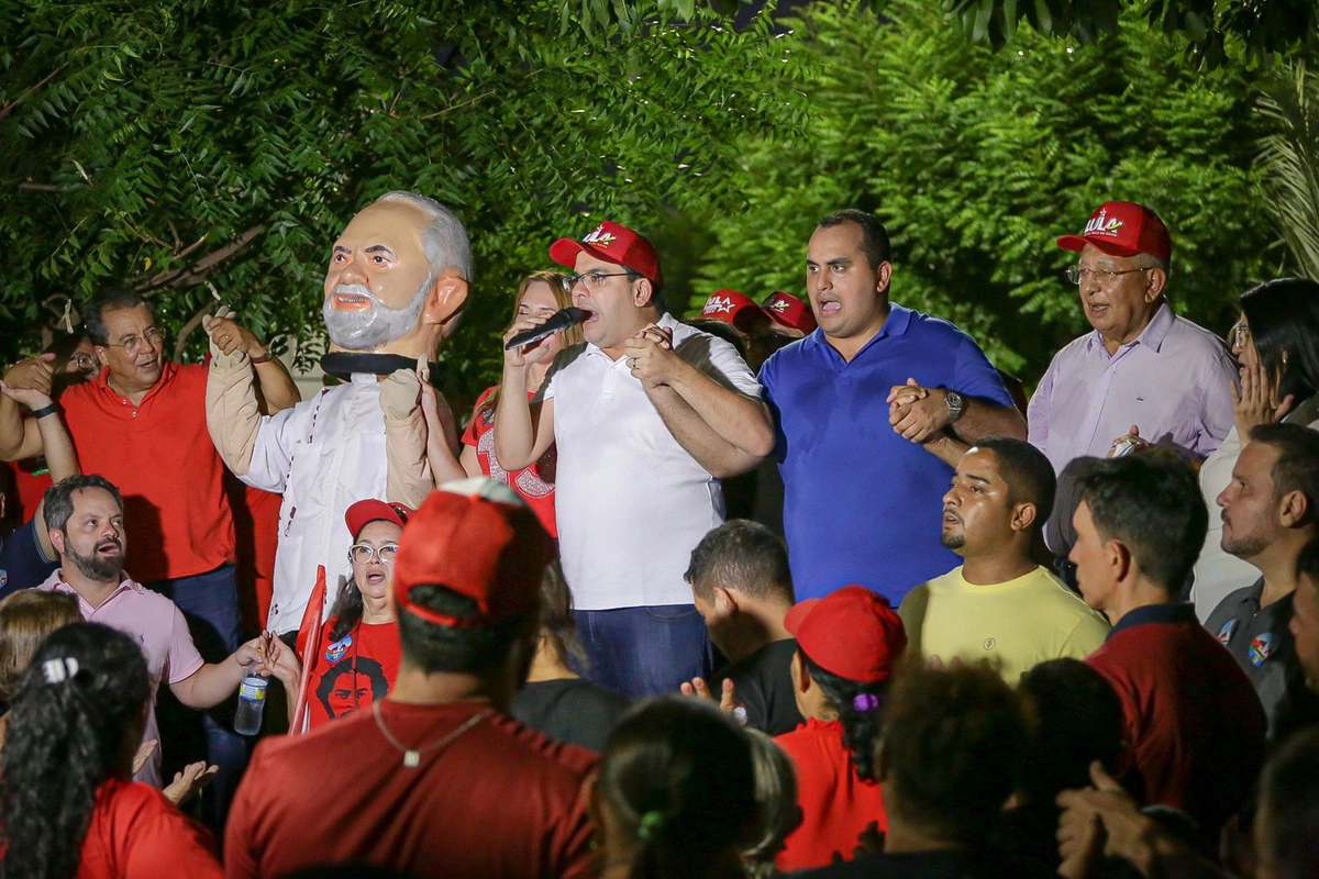 Dr. Pessoa e Rafael Fonteles em Água Branca
