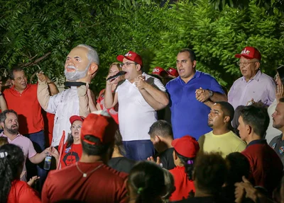 Dr. Pessoa e Rafael Fonteles em Água Branca