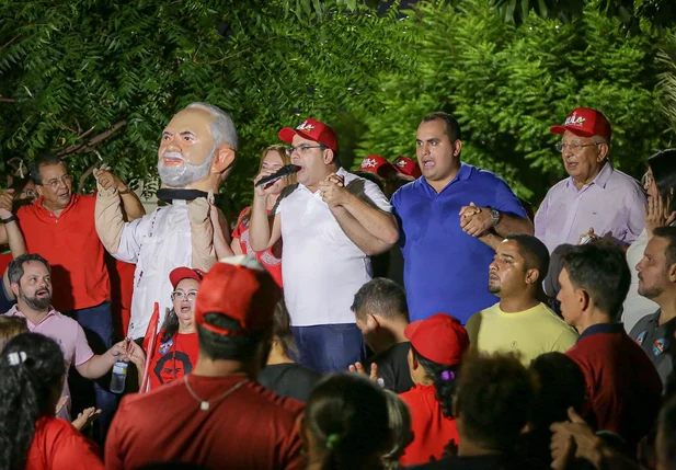 Dr. Pessoa e Rafael Fonteles em Água Branca