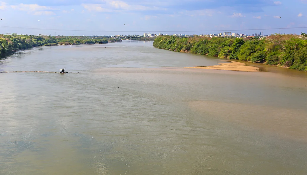 Draga fica localizada no Rio Parnaíba