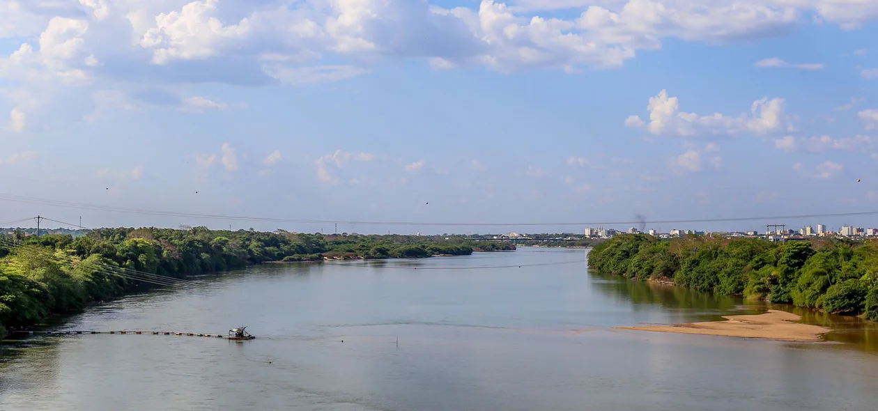 Draga irregular no Rio Parnaíba