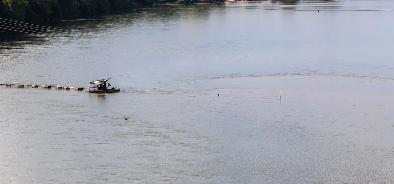Draga localizada no Rio Parnaíba em Timon