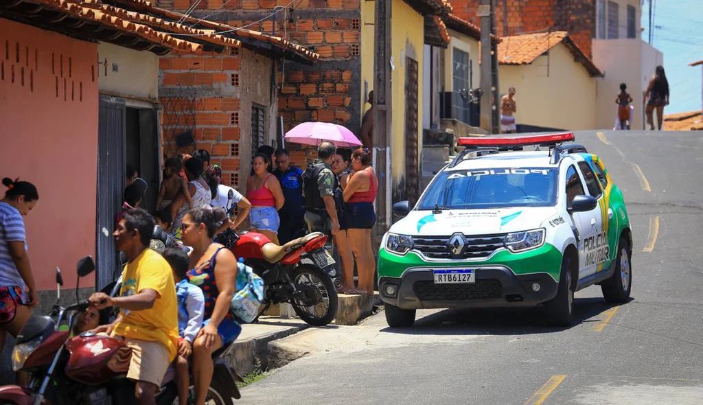 Equipe do 9º BPM no local da ocorrência