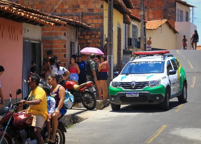 Equipe do 9º BPM no local da ocorrência