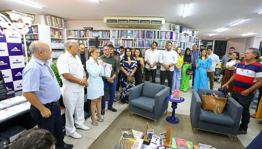 Evento de lançamento na Livraria Anchieta