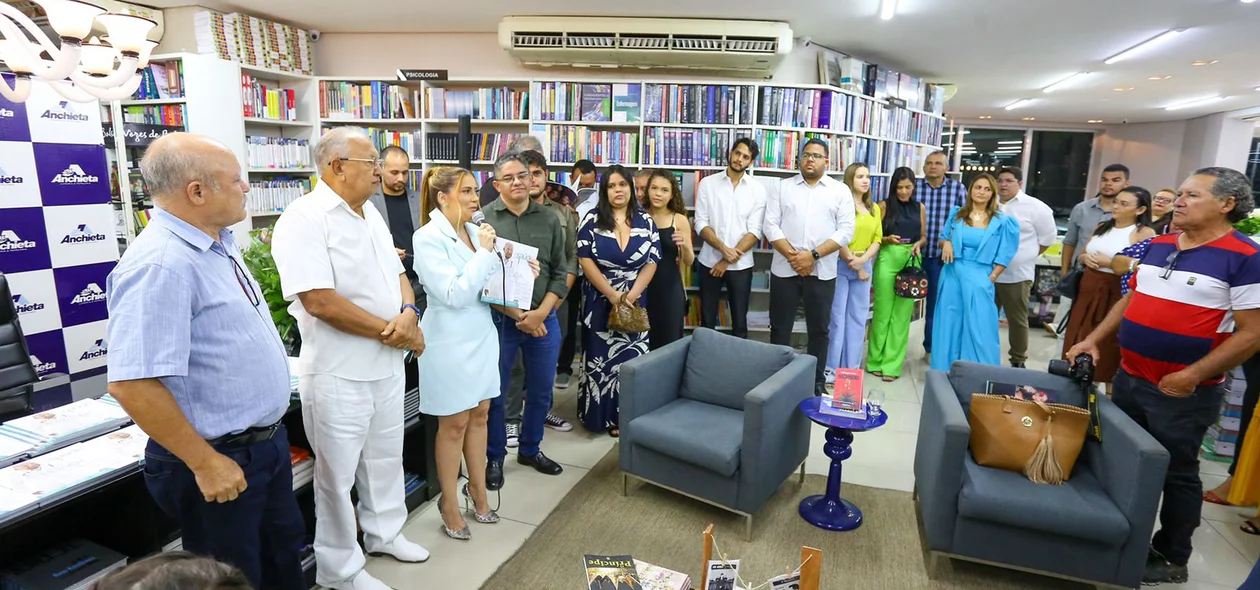 Evento de lançamento na Livraria Anchieta