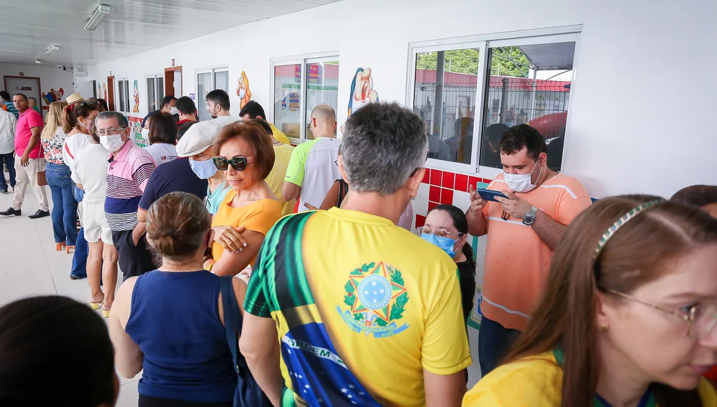 Fila de votação
