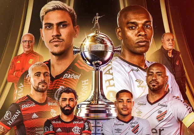 Flamengo e Atlhetico-PR pela final da Libertadores