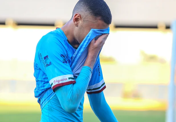 Goleiro do Fluminense-PI emocionado