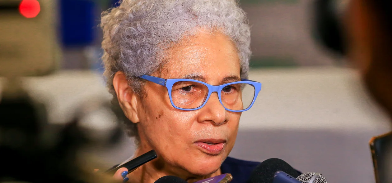 Governadora Regina Sousa falou com a imprensa