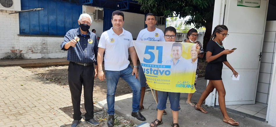 Gustavo Henrique votou na zona norte de Teresina