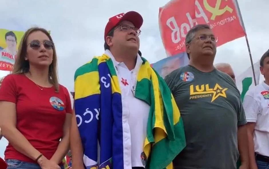 Isabel, Rafael Fonteles e Flávio Dino