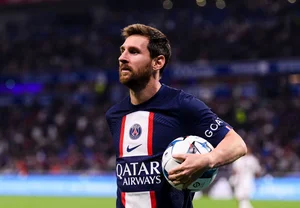 Lionel Messi atuando pelo PSG