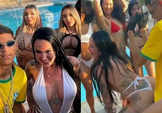 Luva de Pedreiro participa de vídeo com atriz pornô, Elisa Sanches