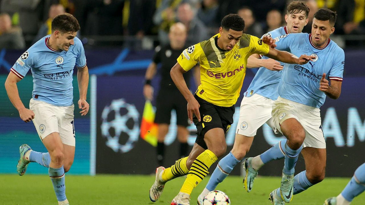 Manchester City e Borussia Dortmund pela Champions League