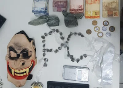 Material apreendido em Buriti dos Lopes