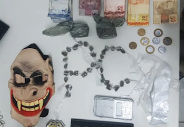 Material apreendido em Buriti dos Lopes