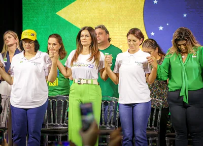 Michelle Bolsonaro chega a Teresina para evento Mulheres com Bolsonaro