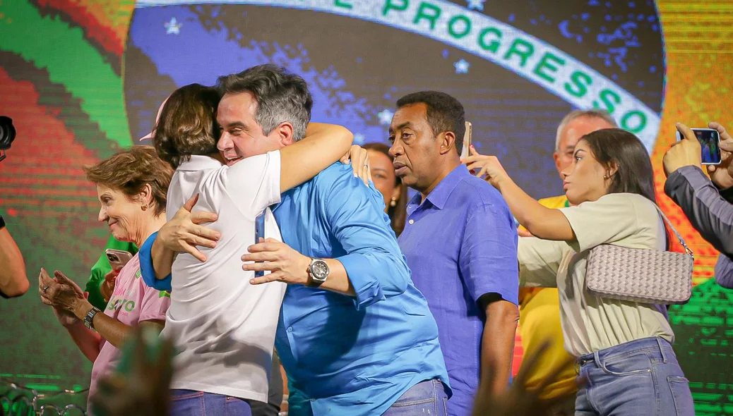 Michelle Bolsonaro e Ciro Nogueira