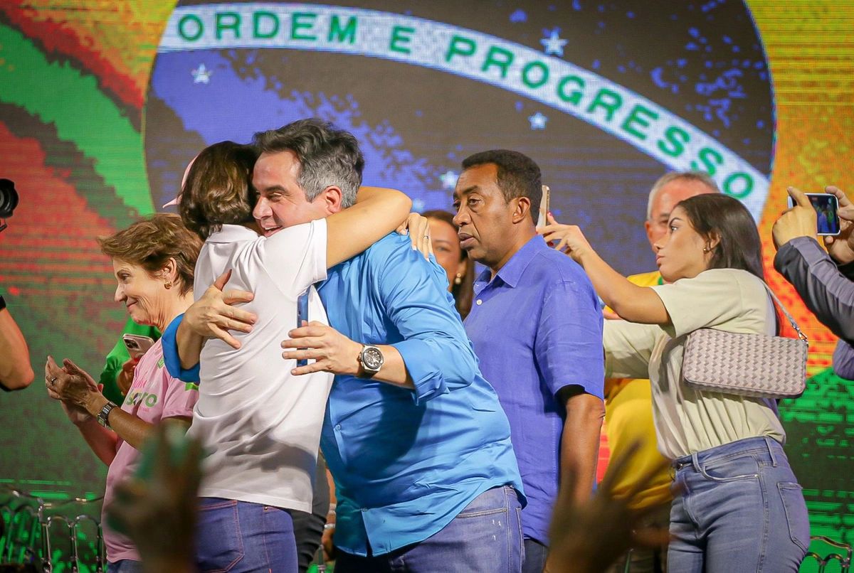 Michelle Bolsonaro e Ciro Nogueira