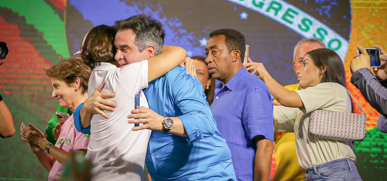 Michelle Bolsonaro e Ciro Nogueira