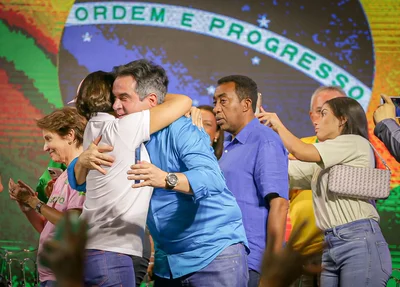 Michelle Bolsonaro e Ciro Nogueira