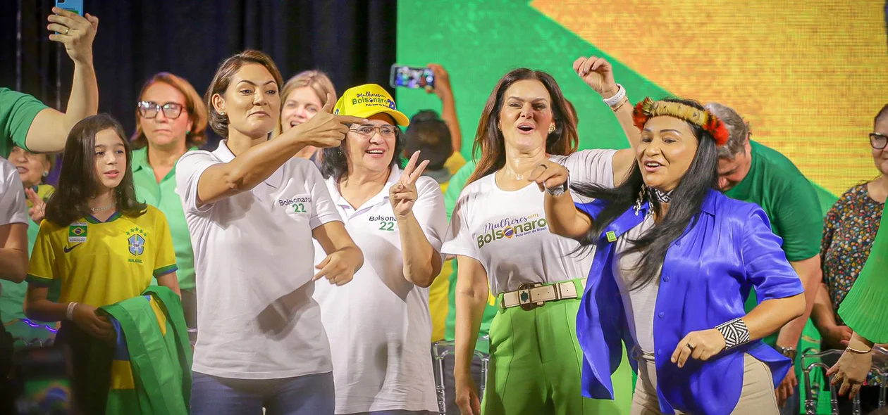 Michelle Bolsonaro participa de evento "Mulheres com Bolsonaro" na zona Leste de Teresina