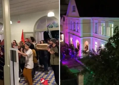 Militantes de extrema esquerda invadiram a Igreja Luterana da Paz, em Joinville