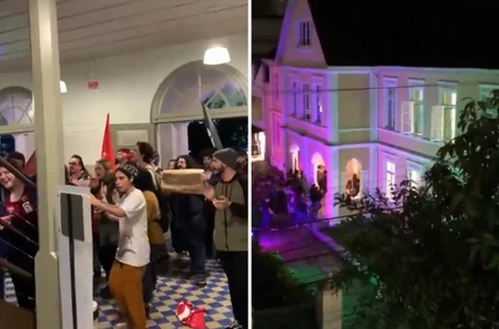 Militantes de extrema esquerda invadiram a Igreja Luterana da Paz, em Joinville