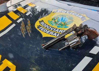 Motorista é preso com arma e munições na BR 135 em Corrente