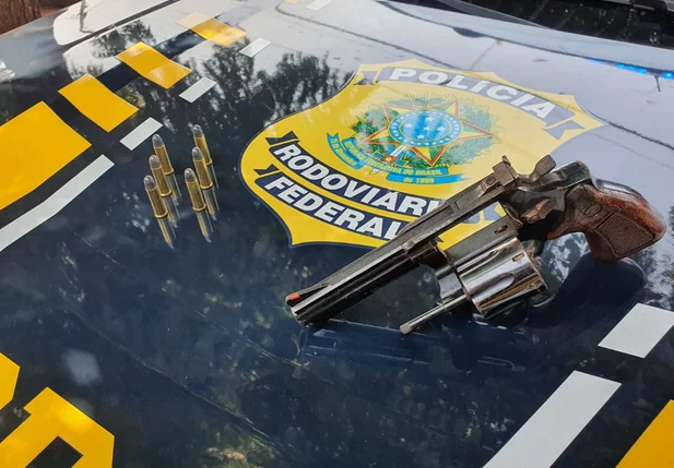 Motorista é preso com arma e munições na BR 135 em Corrente