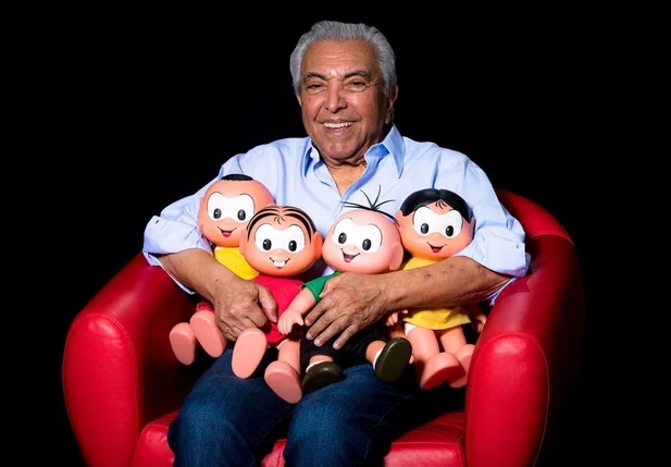 O desenhista Maurício de Sousa, que criou os personagens Cascão, Mônica, Cebolinha e Magali