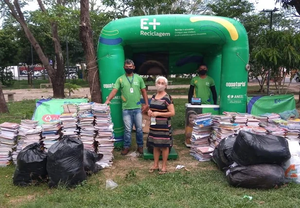 O material recolhido será revertido em desconto na fatura de energia para duas instituições que realizam trabalhos sociais beneficentes no estado