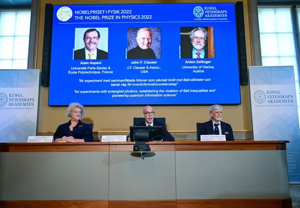 Os vencedores do Prêmio Nobel de Física 2022