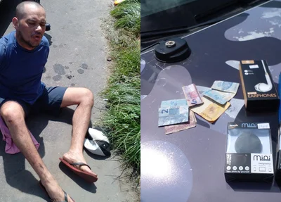 PM prende acusado de assaltar loja de eletrônicos no bairro Mocambinho