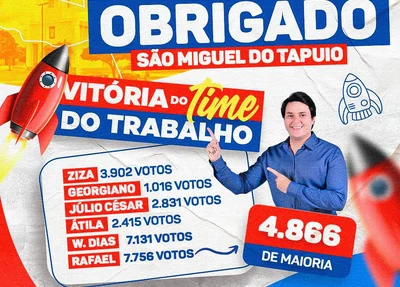 Pompílio comemora votação de Rafael Fonteles em São Miguel do Tapuio
