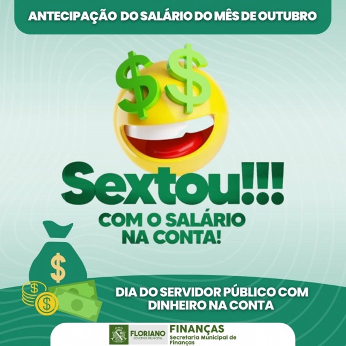 Prefeitura de Floriano antecipa mais uma vez o pagamento dos servidores