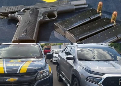 PRF prende homem com carro furtado e arma de fogo em Picos