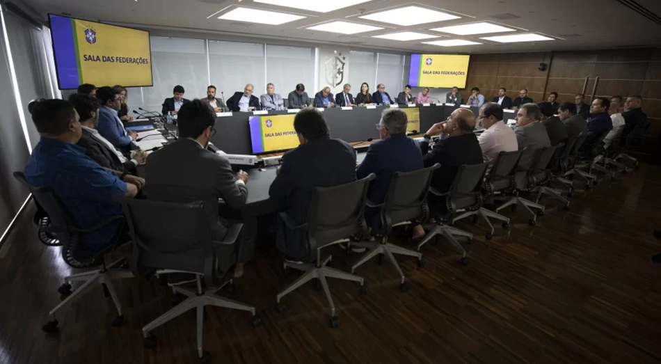 Reunião com Federações e clubes na sede da CBF sobre Copa do Nordeste