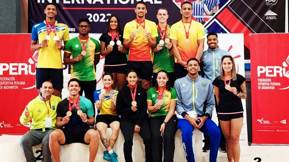 Seleção Brasileira de badminton no Peru Internacional Series 2022