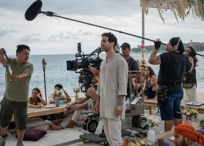 Set de gravação do filme