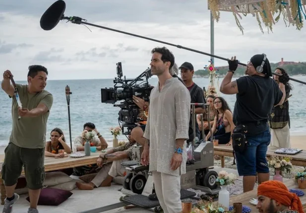 Set de gravação do filme