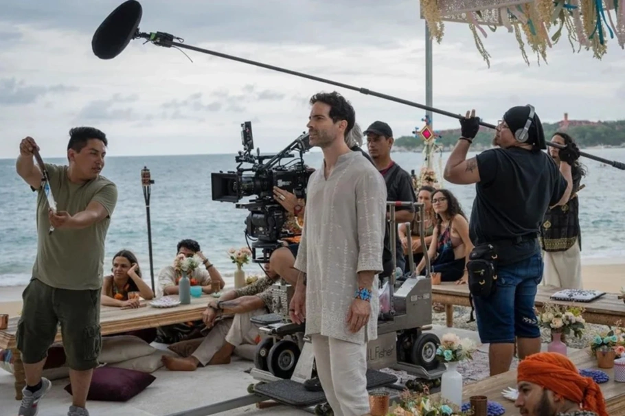 Set de gravação do filme